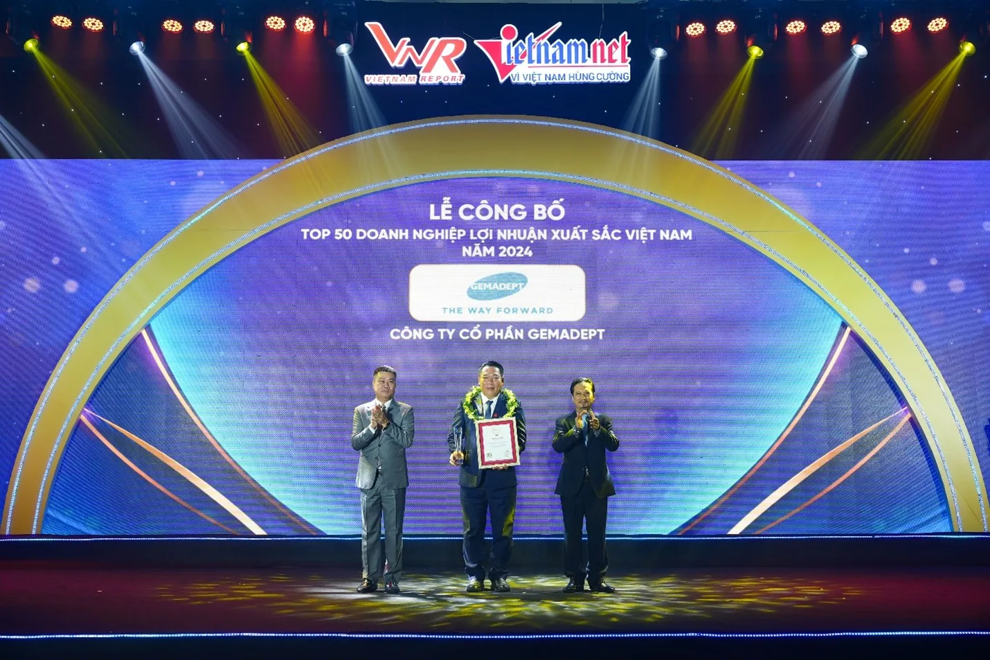 Gemadept continues to be honored in the “Top 50 Most Profitable Enterprises in Vietnam in 2024”